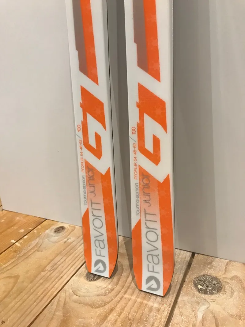 Sporten Favorit Junior Waxless Cross Country Skis Orange-2